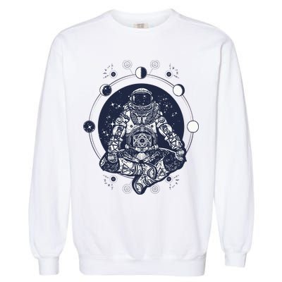 Astronaut in the lotus position Garment-Dyed Sweatshirt
