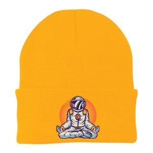 Astronaut Meditating Knit Cap Winter Beanie