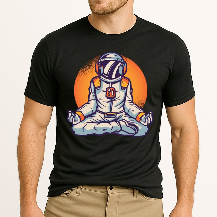 Astronaut Meditating Performance Shirt