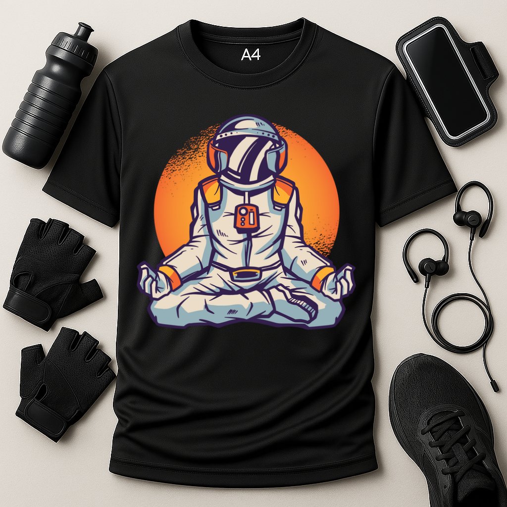 Astronaut Meditating Performance Shirt