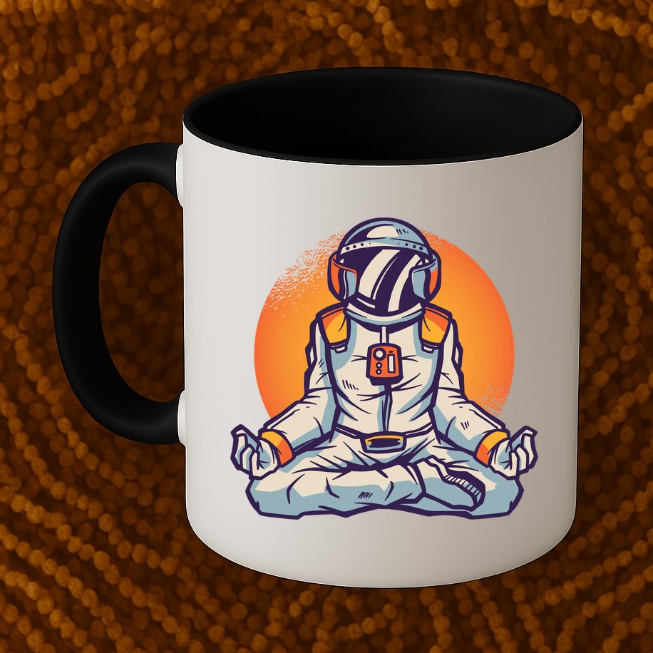 Astronaut Meditating Mug