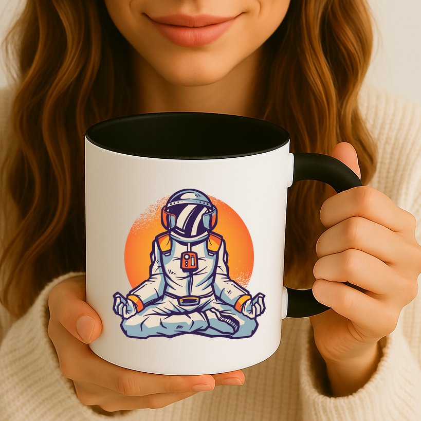 Astronaut Meditating Mug