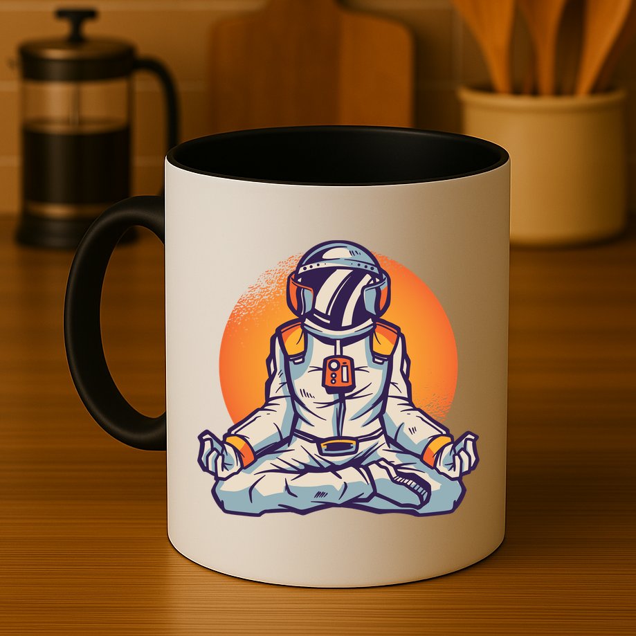 Astronaut Meditating Mug