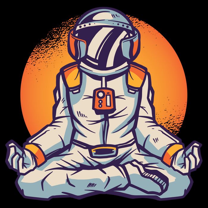 Astronaut Meditating Mug