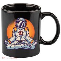 Astronaut Meditating 11oz C Handle Ceramic Mug