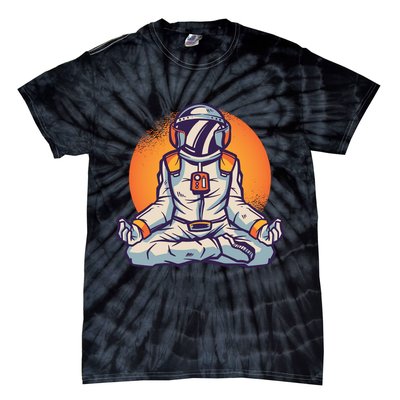 Astronaut Meditating Tie-Dye T-Shirt