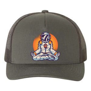 Astronaut Meditating Yupoong Adult 5-Panel Trucker Hat