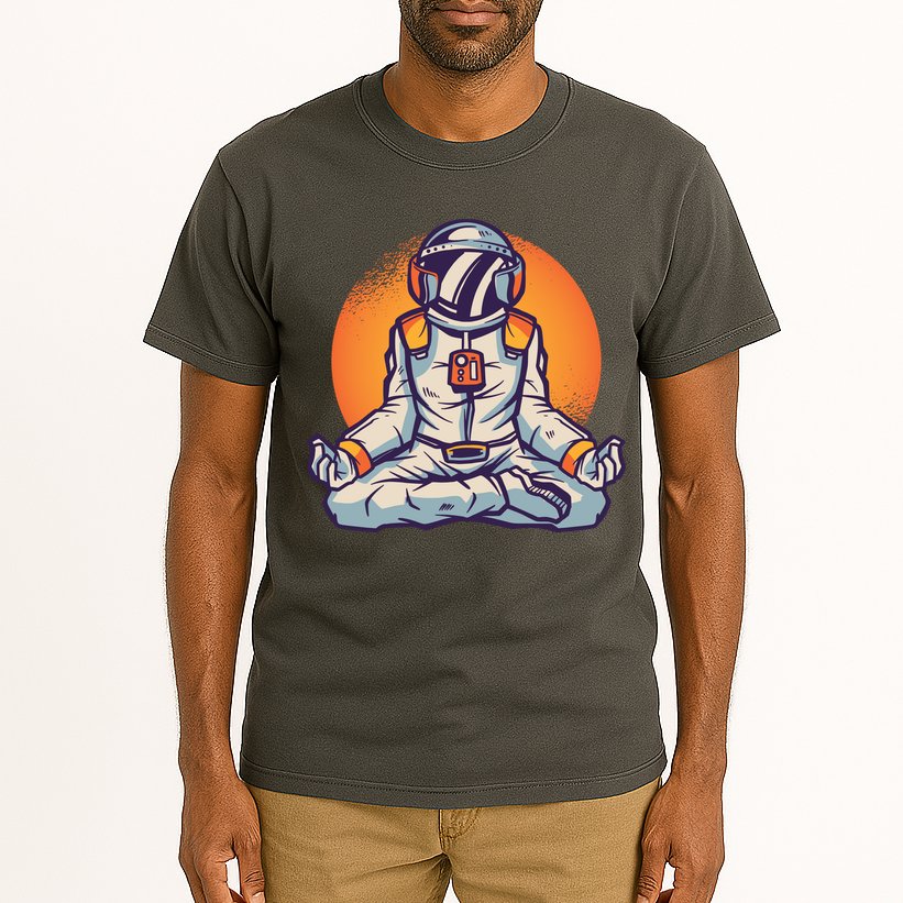 Astronaut Meditating Tall T-Shirt