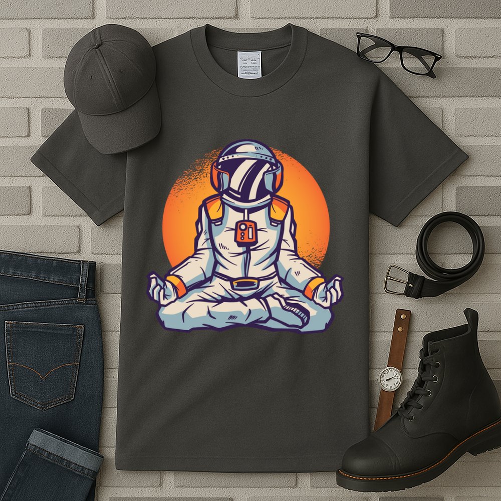 Astronaut Meditating Tall T-Shirt