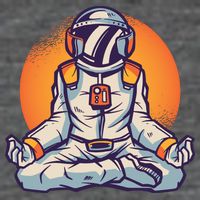 Astronaut Meditating Baby Bodysuit