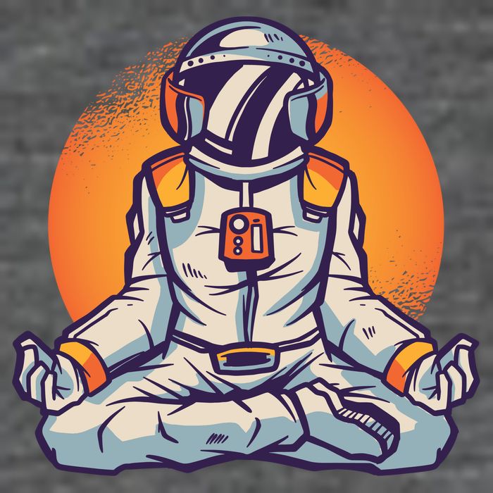Astronaut Meditating Baby Bodysuit