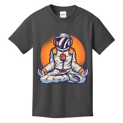 Astronaut Meditating Kids T-Shirt