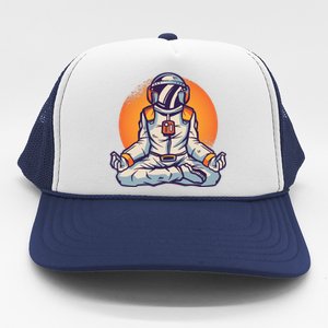 Astronaut Meditating Trucker Hat