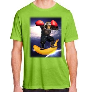 Astronaut Monkey Boxing In Space Adult ChromaSoft Performance T-Shirt