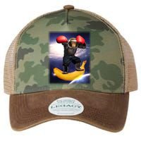 Astronaut Monkey Boxing In Space Legacy Tie Dye Trucker Hat