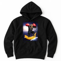 Astronaut Monkey Boxing In Space Hoodie