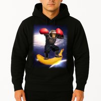 Astronaut Monkey Boxing In Space Hoodie