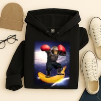 Astronaut Monkey Boxing In Space Hoodie
