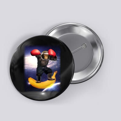 Astronaut Monkey Boxing In Space Button