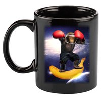 Astronaut Monkey Boxing In Space 11oz C Handle Ceramic Mug