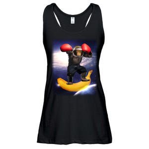 Astronaut Monkey Boxing In Space Ladies Essential Flowy Tank