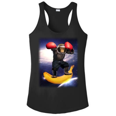 Astronaut Monkey Boxing In Space Ladies PosiCharge Competitor Racerback Tank