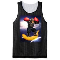 Astronaut Monkey Boxing In Space Mesh Reversible Basketball Jersey Tank