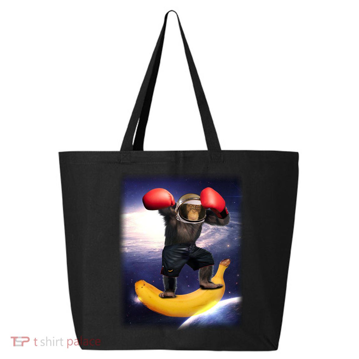 Astronaut Monkey Boxing In Space 25L Jumbo Tote