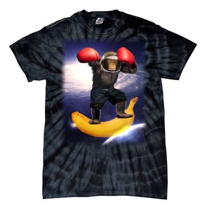 Astronaut Monkey Boxing In Space Tie-Dye T-Shirt