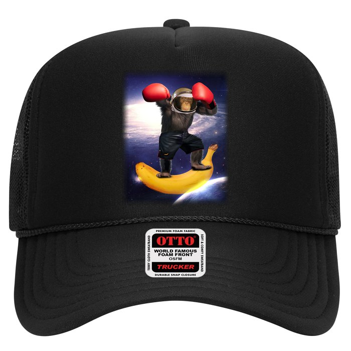 Astronaut Monkey Boxing In Space Trucker Hat