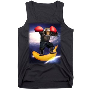 Astronaut Monkey Boxing In Space Tank Top