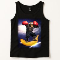 Astronaut Monkey Boxing In Space Tank Top