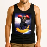 Astronaut Monkey Boxing In Space Tank Top