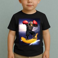 Astronaut Monkey Boxing In Space Toddler T-Shirt