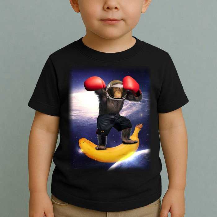 Astronaut Monkey Boxing In Space Toddler T-Shirt