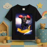 Astronaut Monkey Boxing In Space Toddler T-Shirt