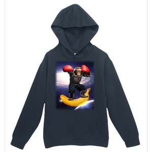 Astronaut Monkey Boxing In Space Urban Pullover Hoodie