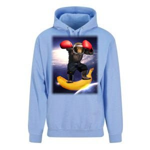 Astronaut Monkey Boxing In Space Unisex Surf Hoodie