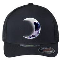 Astronaut Moon Flexfit Unipanel Trucker Cap