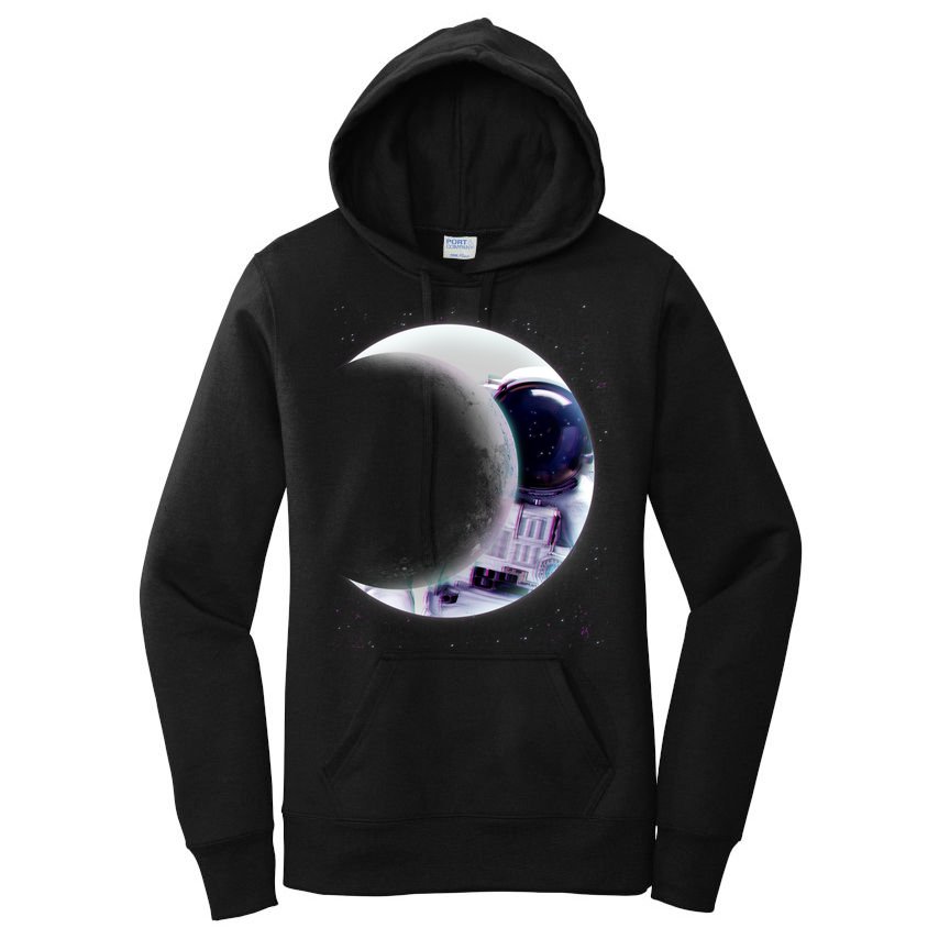 Astronaut Moon Women's Pullover Hoodie