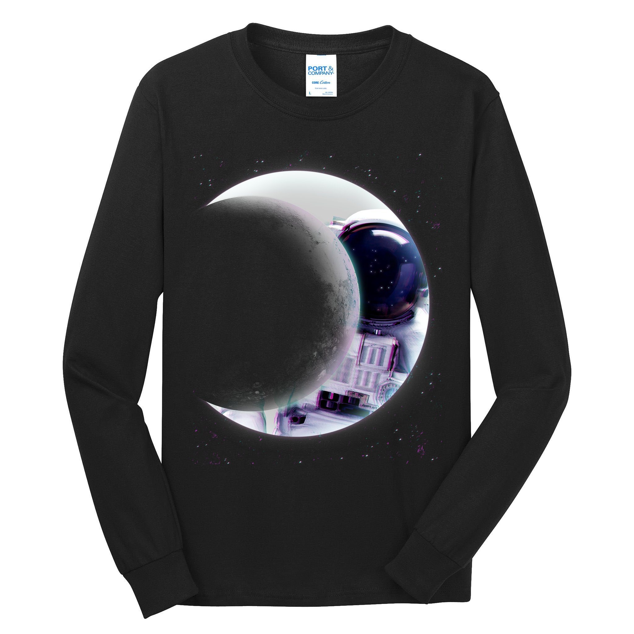 Astronaut Moon Tall Long Sleeve T-Shirt