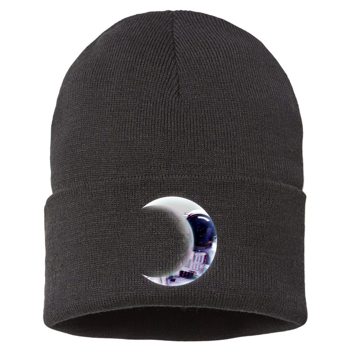 Astronaut Moon Sustainable Knit Beanie