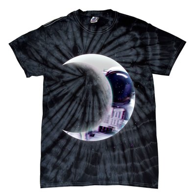 Astronaut Moon Tie-Dye T-Shirt