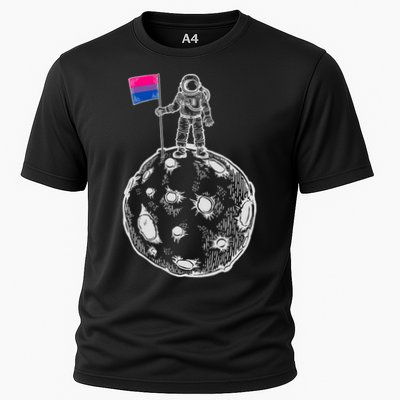Astronaut Moon Bisexual Flag Space LGBTQ Gay Pride Performance Shirt