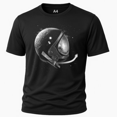 Astronaut Moon Helmet Performance Shirt