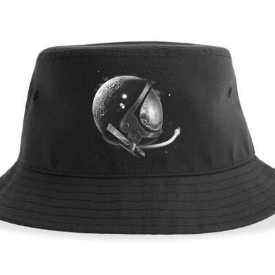 Astronaut Moon Helmet Sustainable Bucket Hat