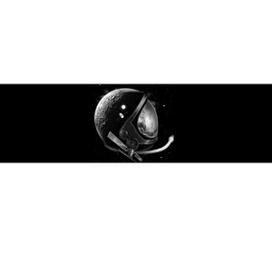 Astronaut Moon Helmet Bumper Sticker