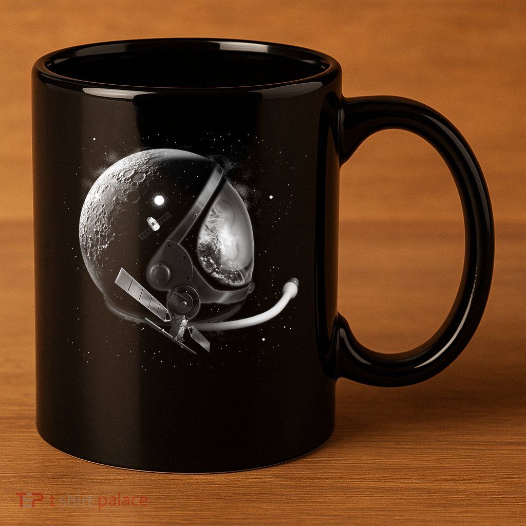 Astronaut Moon Helmet 11oz C Handle Ceramic Mug