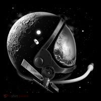 Astronaut Moon Helmet Flatbill Hat