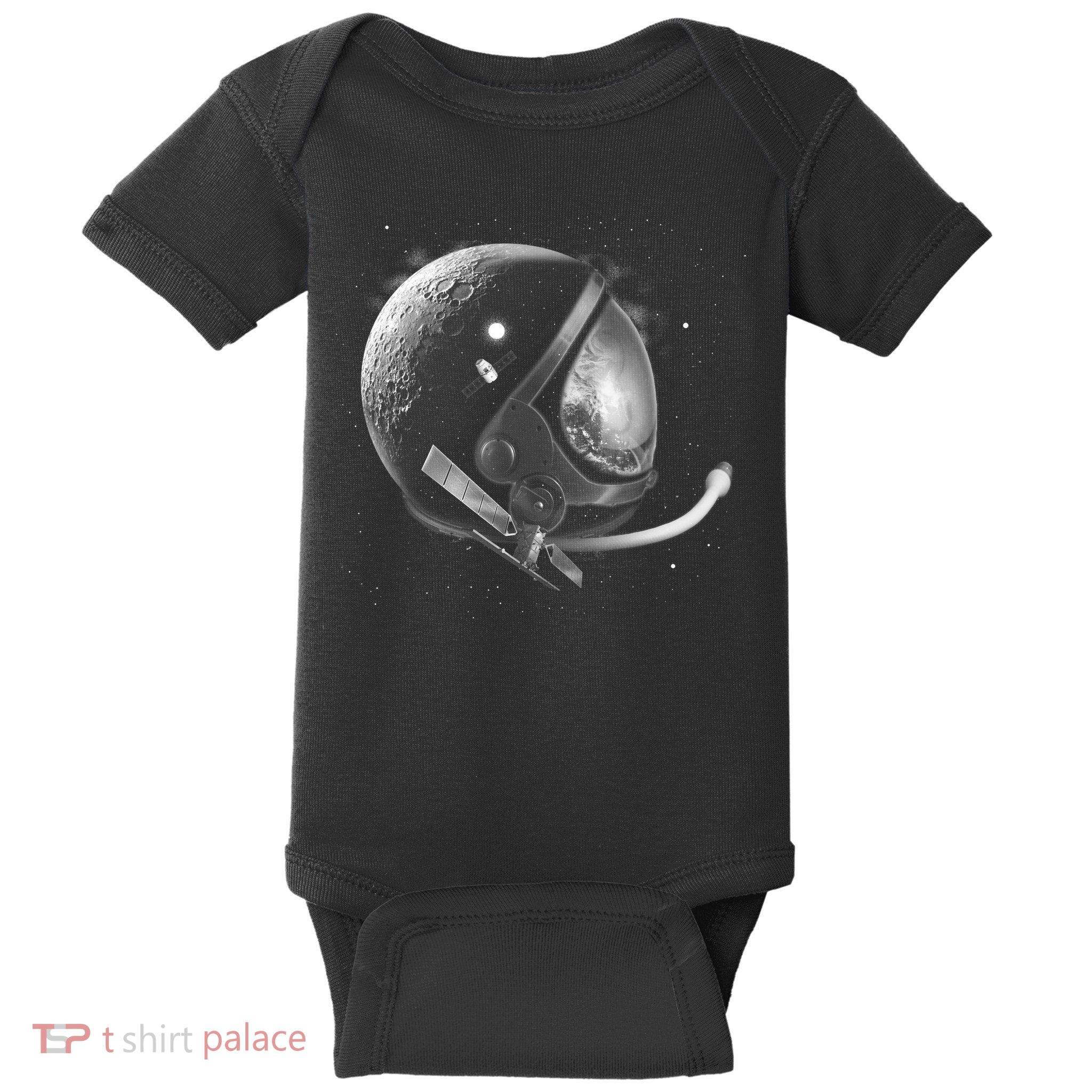 Astronaut Moon Helmet Baby Bodysuit
